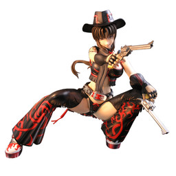 Revy (Cowgirl, Black Color), Black Lagoon, A-Label, Pre-Painted, 1/4